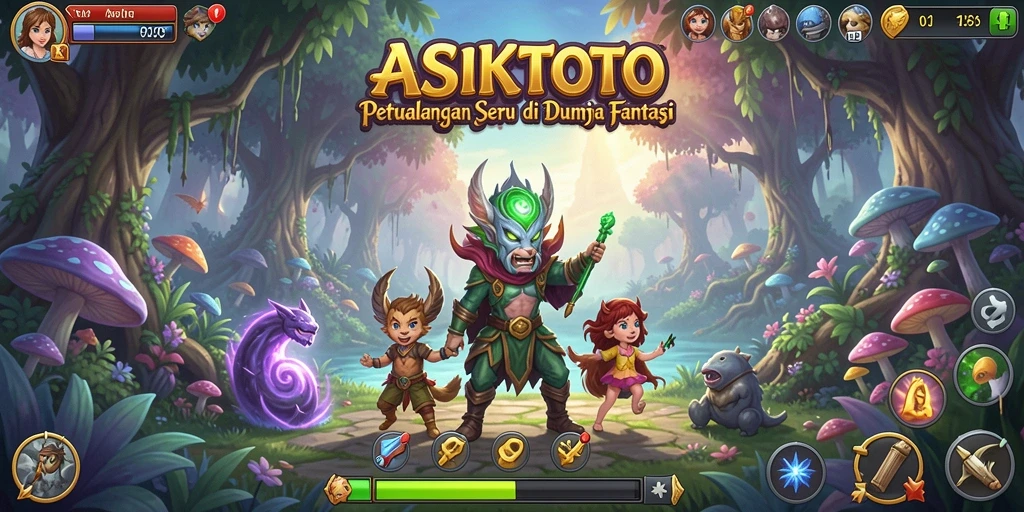 Screenshot gameplay ASIKTOTO yang menampilkan dunia petualangan yang menakjubkan.