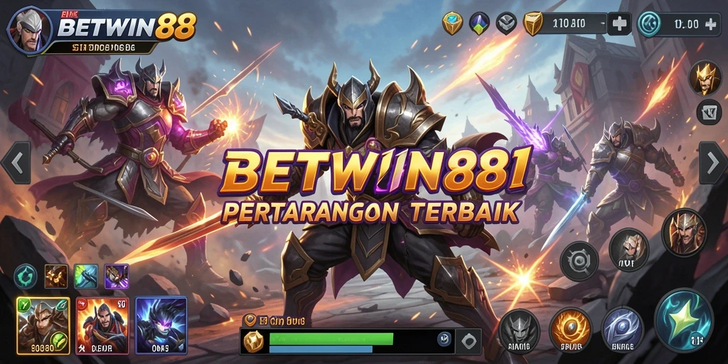 Screenshot gameplay BETWIN88 yang menampilkan strategi pertempuran.
