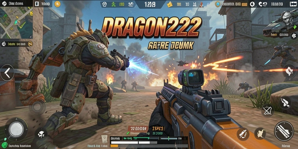 Tampilan gameplay seru DRAGON222 dalam pertempuran TPS yang memukau.
