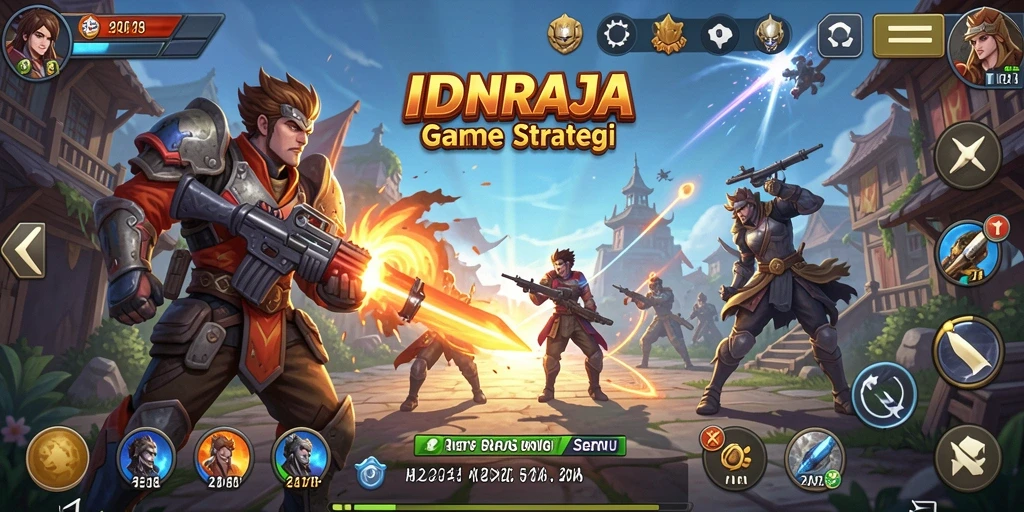 Screenshot gameplay <strong>IDNRAJA</strong> menunjukkan aksi strategis yang mendebarkan.