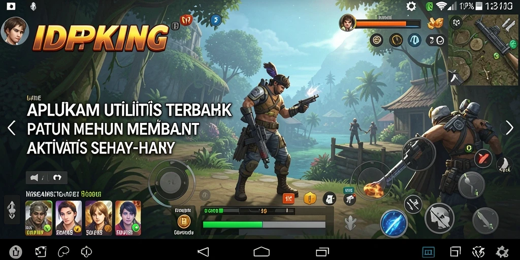 Tampilan aplikasi IDPKING yang modern dan intuitif untuk utilitas.