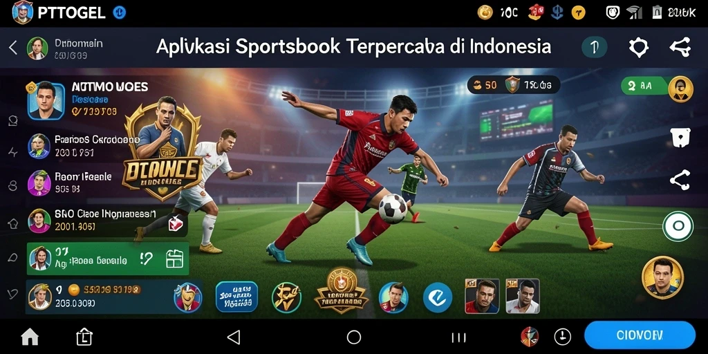 Tampilan utama PTTOGEL dengan berbagai opsi taruhan olahraga.