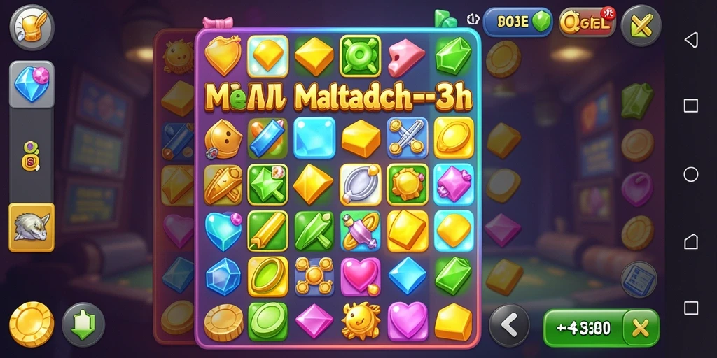 Tampilan gameplay seru di RAJATOGEL dalam kategori Match-3.