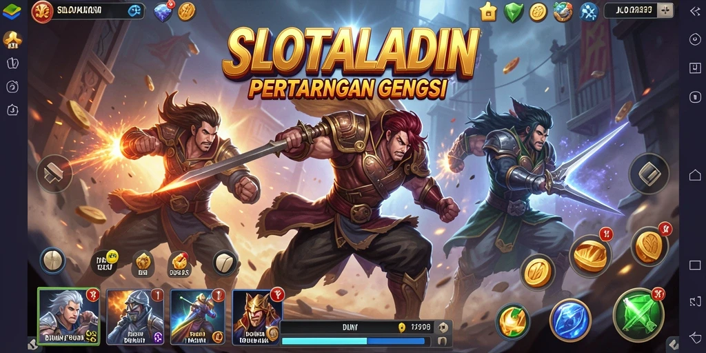Gameplay Battle Royale yang seru dan mendebarkan di SLOTALADIN.