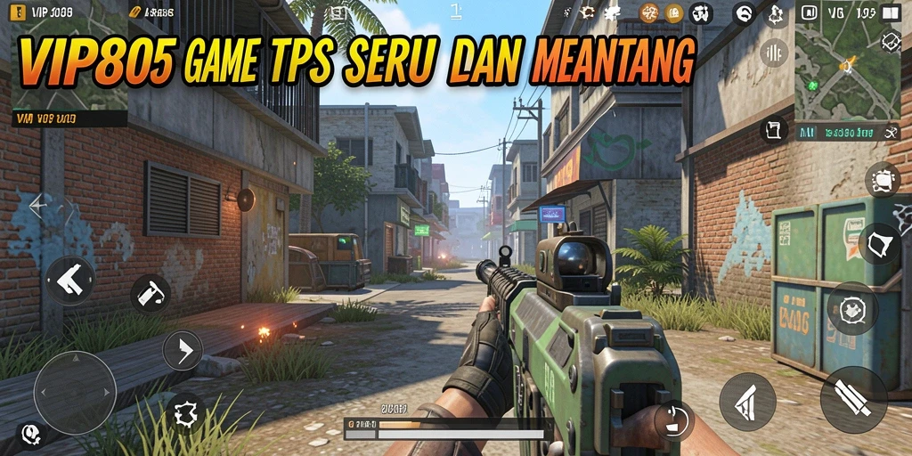 Tampilan gameplay seru dari VIP805, dengan aksi pertempuran yang intens.