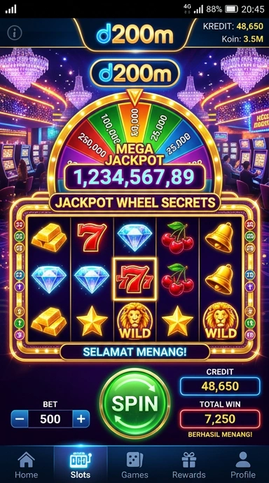 Tampilan halaman utama d200m yang menarik dan informatif.